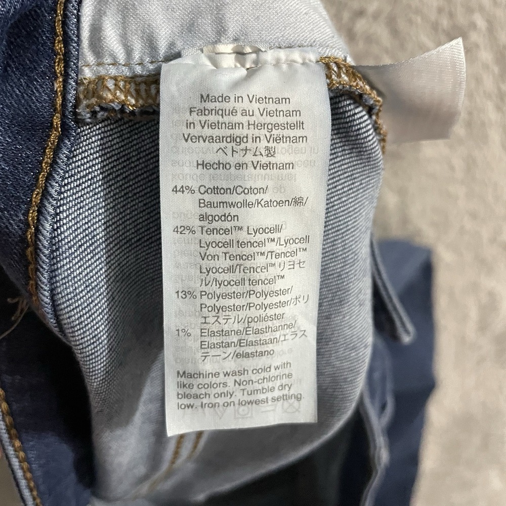 Madewell Jeans Womens 27 Curvy High Rise Skinny Dark Wash Blue Denim Stretch - Picture 4 of 9